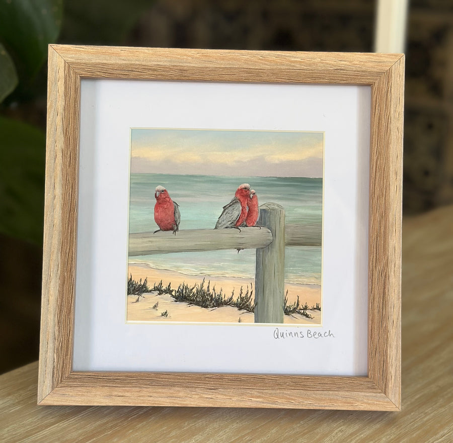 Love Birds (oak frame)