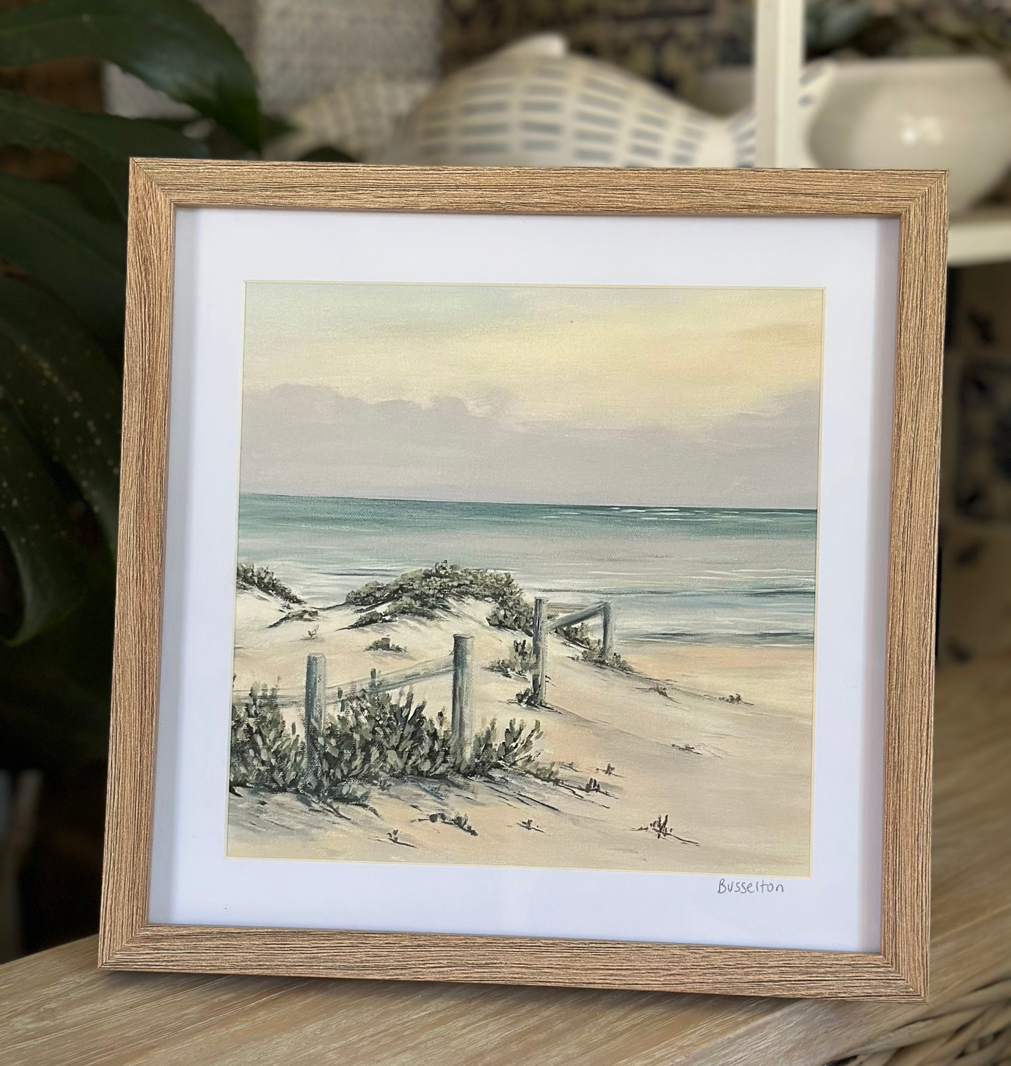 Morning Haze, Busselton (oak frame)