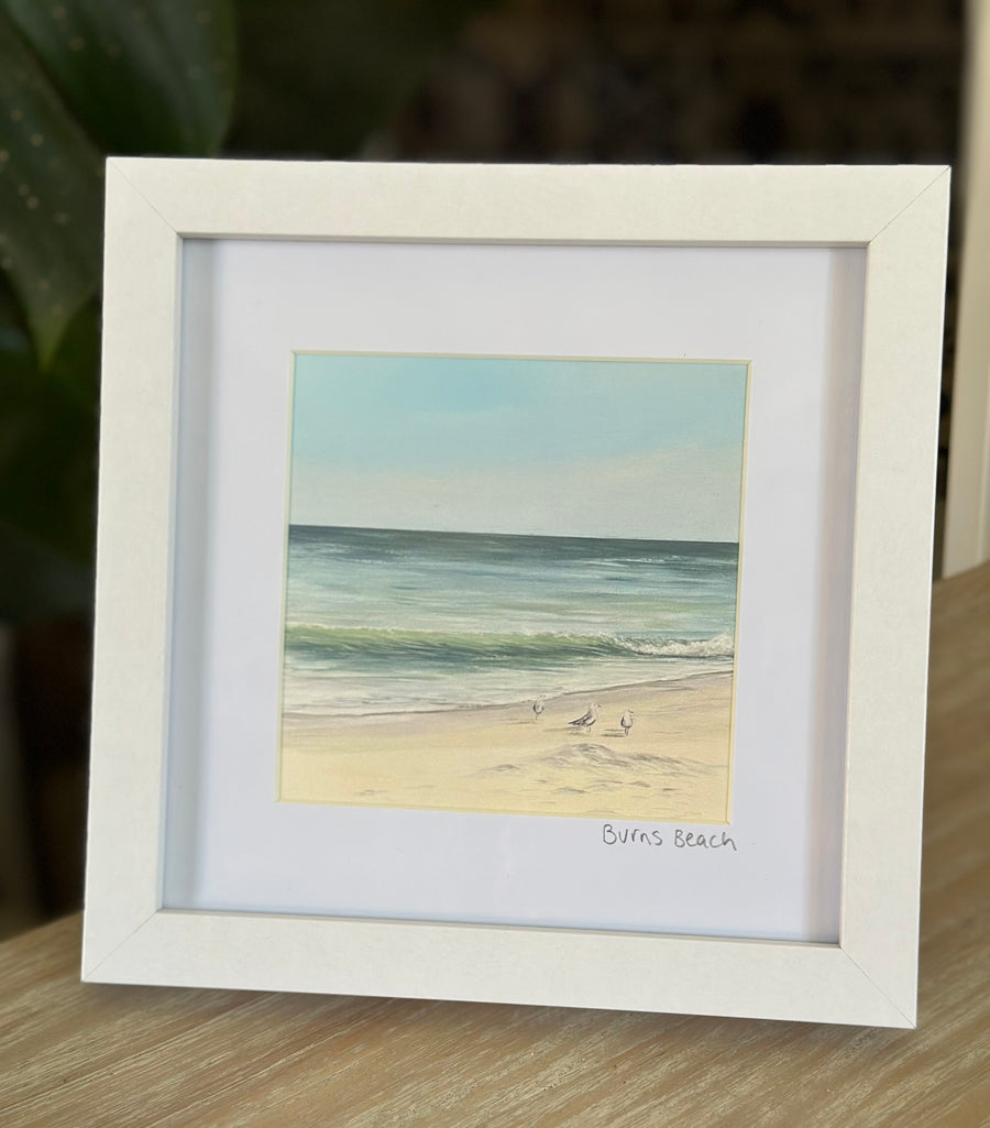 Tide Song, Burns Beach (white frame)