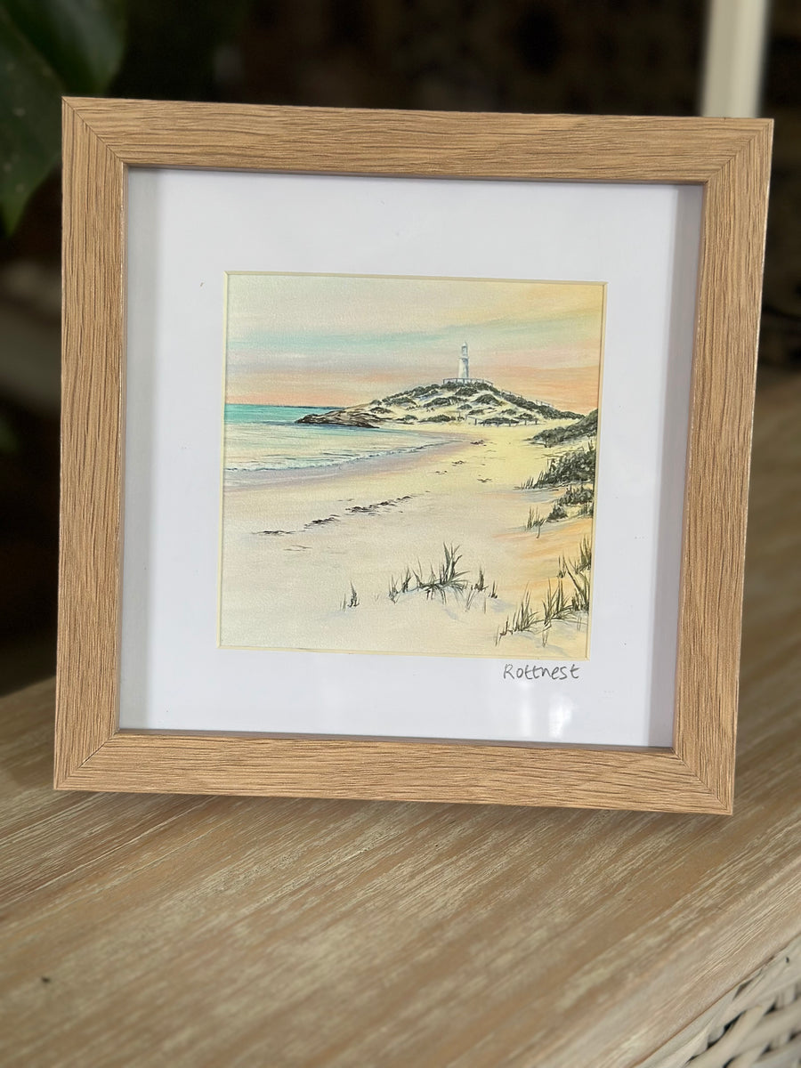 Rottnest Sunrise oak frame