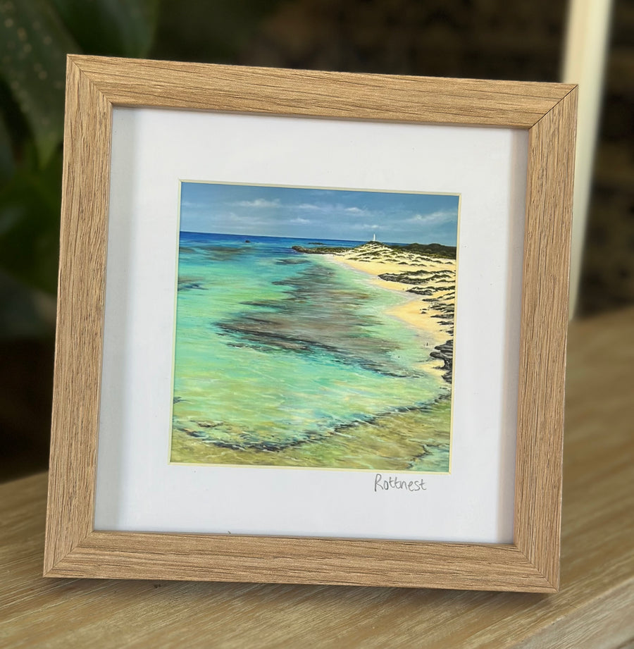 The Basin, Rottnest (oak frame)