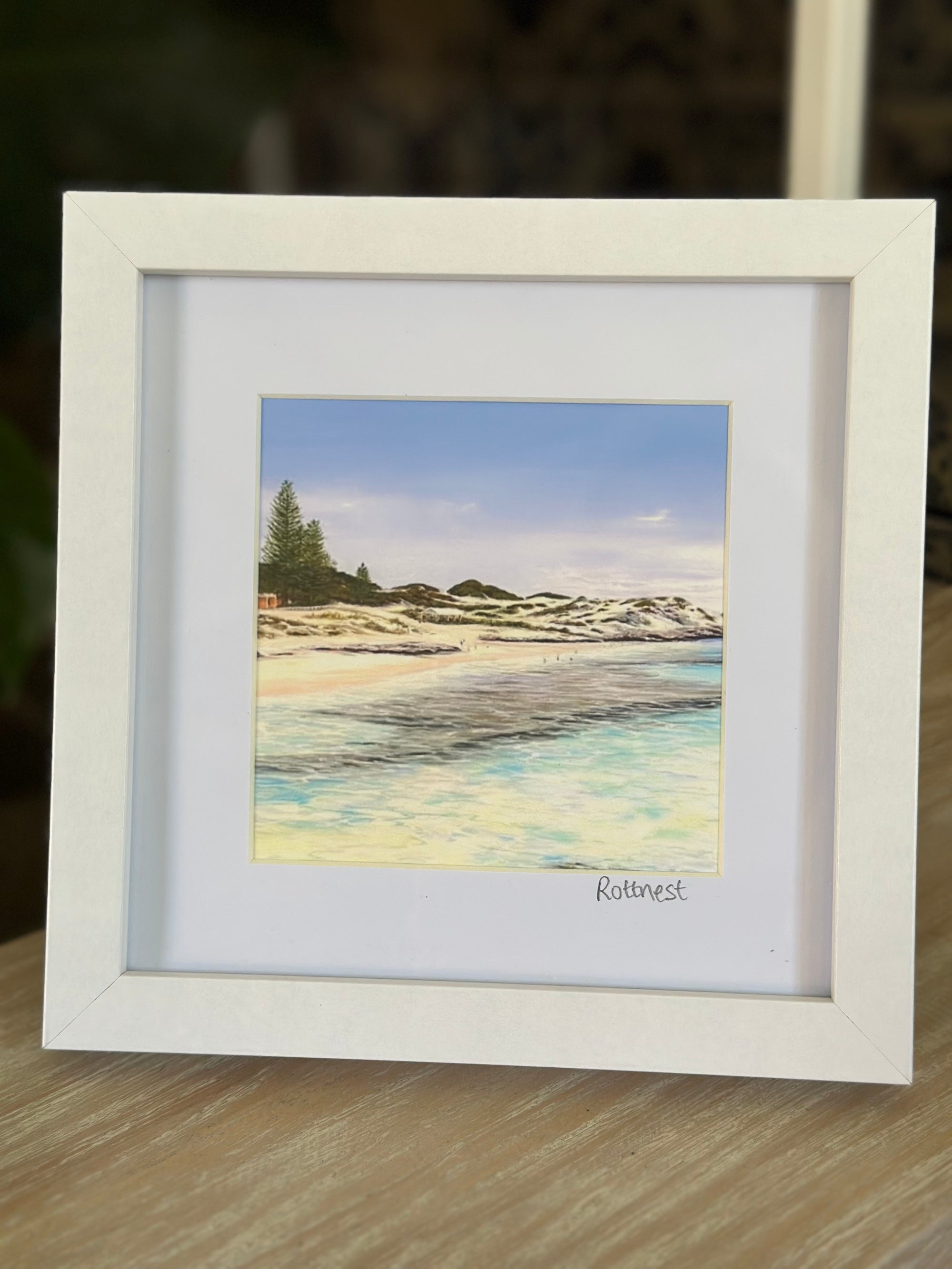 Summer at the Basin, Rottnest (white frame)