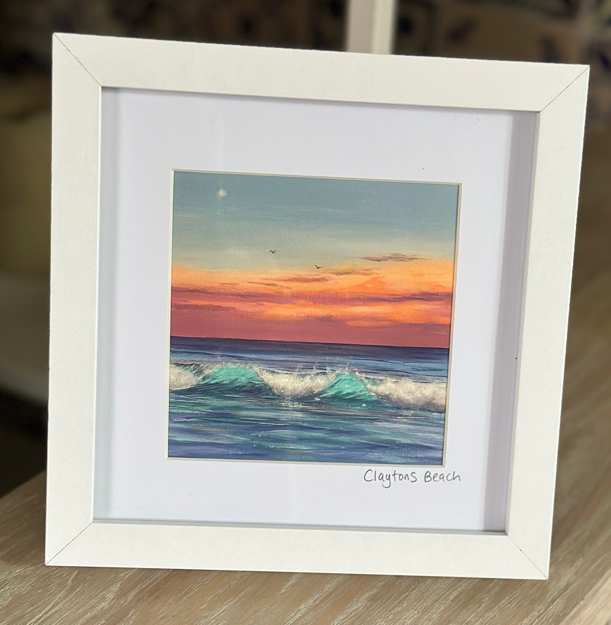 Clayton’s beach Mindarie white frame