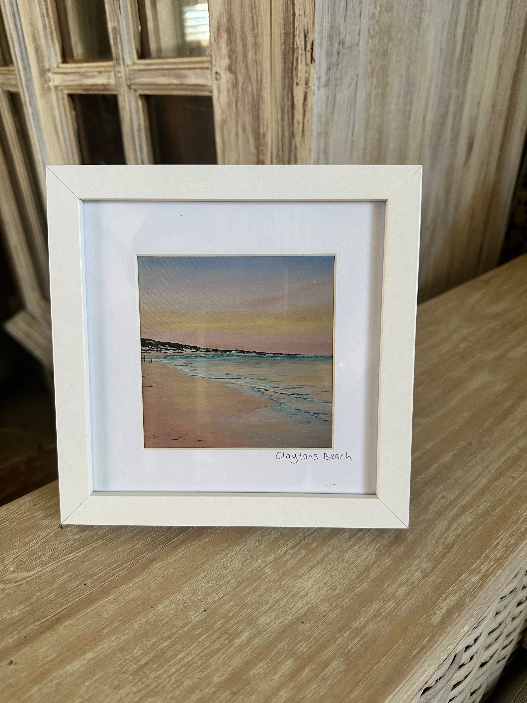 Clayton Beach Sunrise (white)