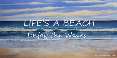 Life's a Beach Enjoy the Waves Wall Plaque