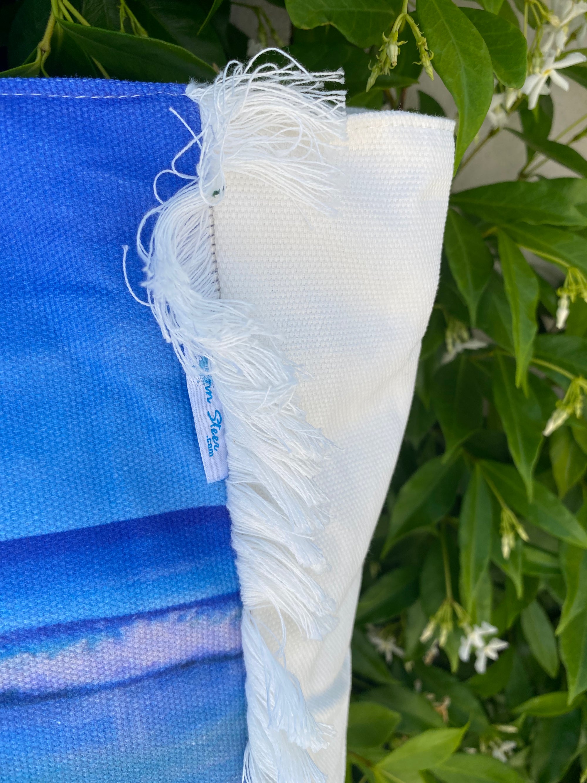 Surf’s up tassel tote bag