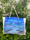 Surf’s up tassel tote bag